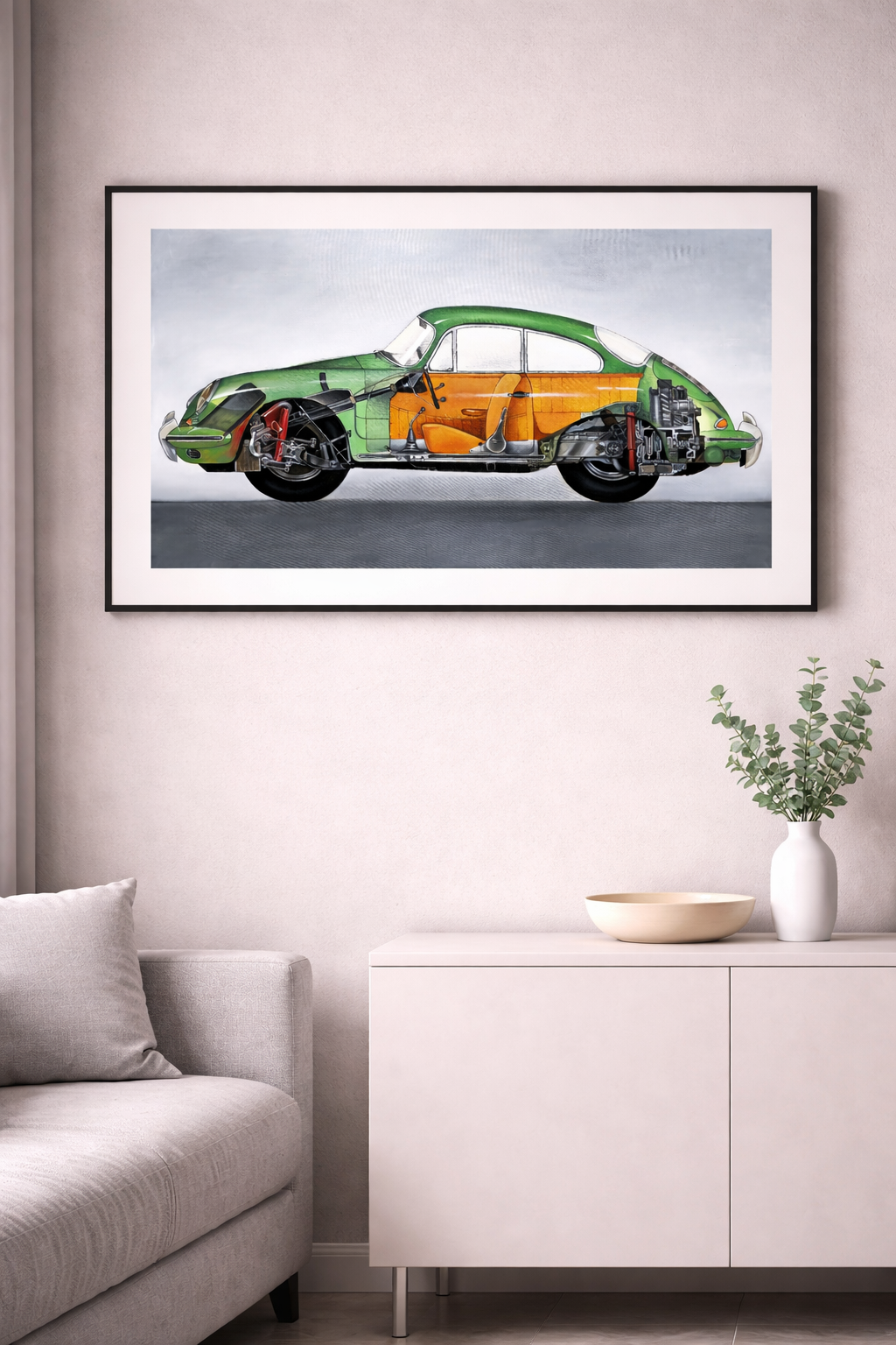 Porsche 356 Naked Print
